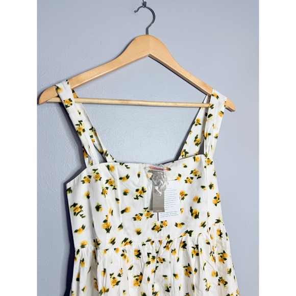 J.Crew Squareneck midi‎ dress in budding rose print Size 2 - Picture 4 of 8